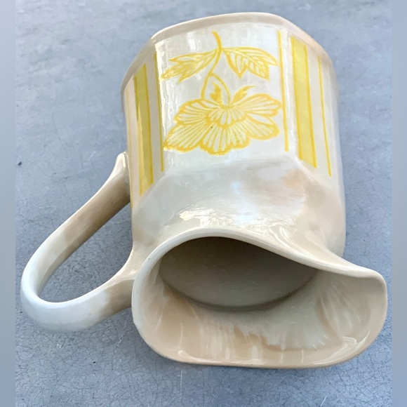 Vintage Discontinued Royal Staffordshire J & G Meakin Yellow Lotus Creamer Jug - Picture 12 of 16